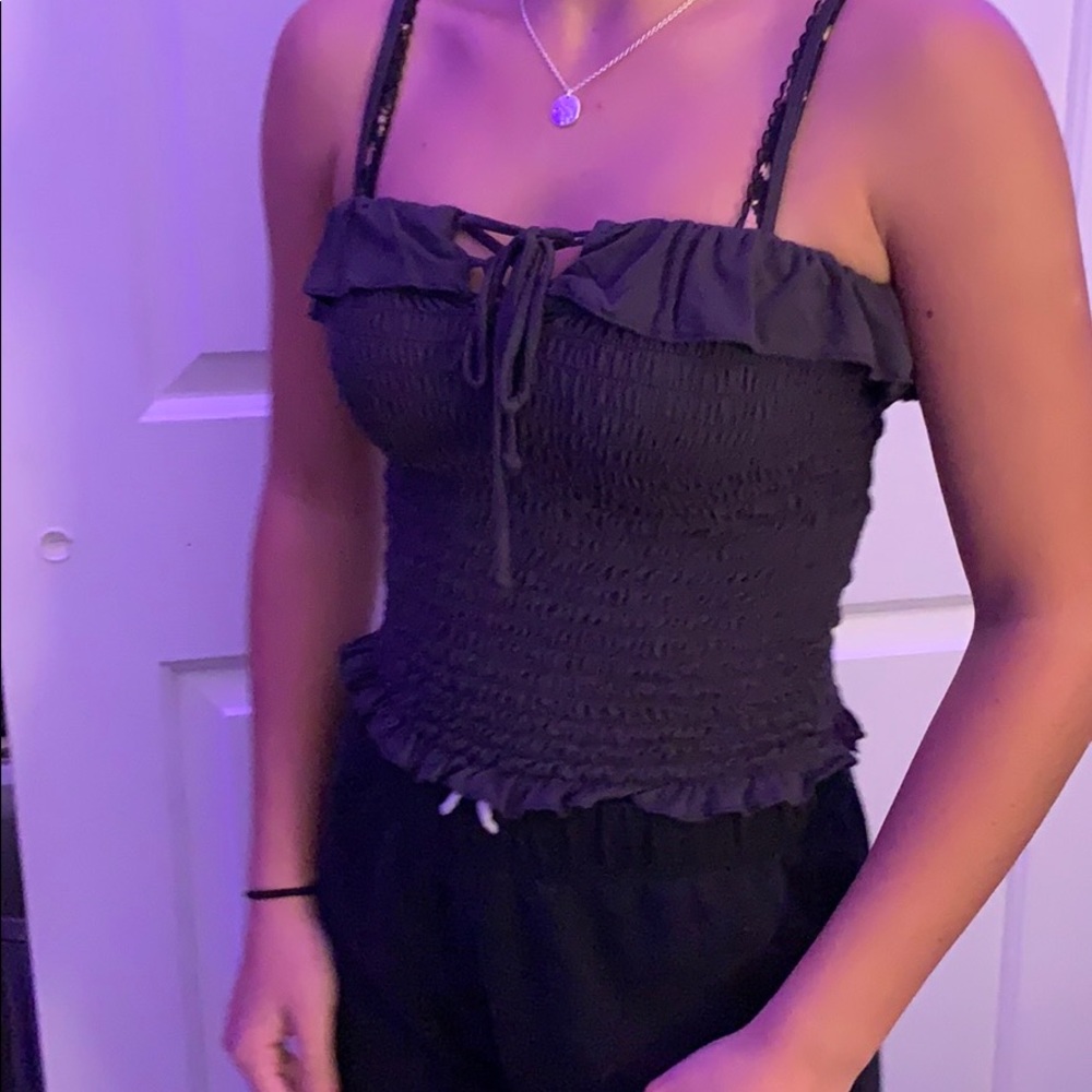 cute ruffle tank!!